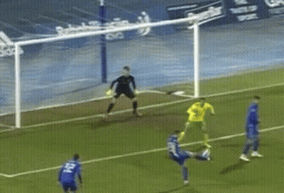 Soccer Player Number 21 Kicking Ball GIF