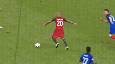 Soccer Player Number 21 Kicking Ball GIF