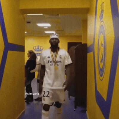 Soccer Player Number 22 On Shirt GIF