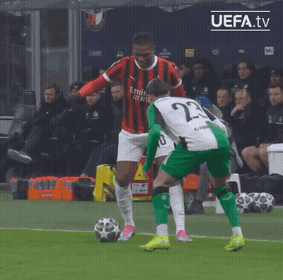 Soccer Player Number 23 Kicking Ball GIF