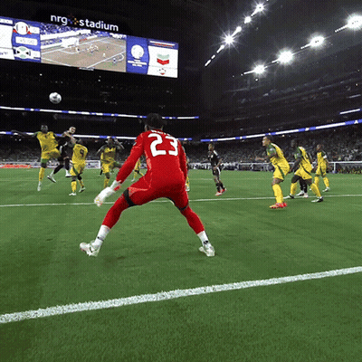 Soccer Player Number 23 Kicking Ball GIF