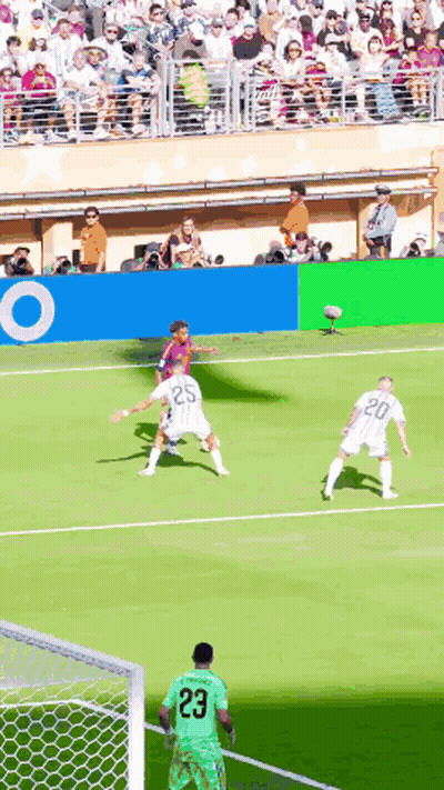 Soccer Player Number 23 Watching Ball GIF