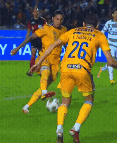 Soccer Player Number 26 Kicking Ball GIF