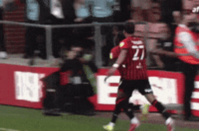 Soccer Player Number 27 Running GIF