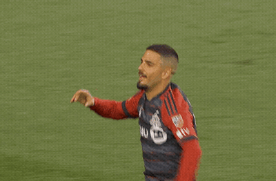 Soccer Player Number 28 Celebrating With Teammate GIF