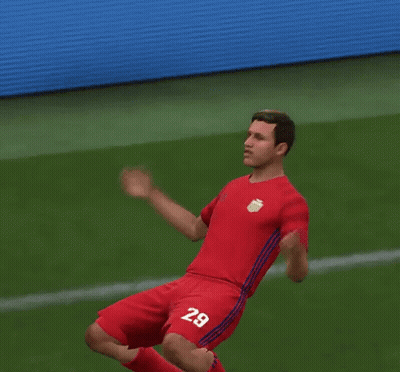 Soccer Player Number 29 Kneeling On Field GIF