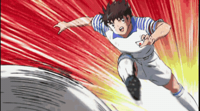 Soccer Player Number 3 Kicking Ball GIF