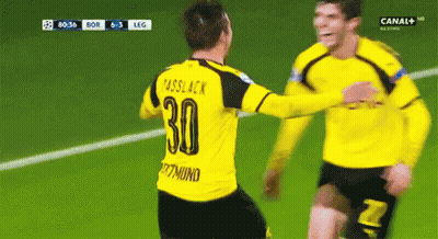 Soccer Player Number 30 Hugging Another Player GIF