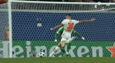 Soccer Player Number 30 Kicking Ball GIF