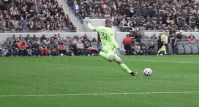 Soccer Player Number 31 Kicking Ball GIF