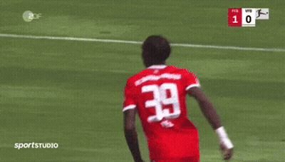 Soccer Player Number 39 Celebrates Goal GIF