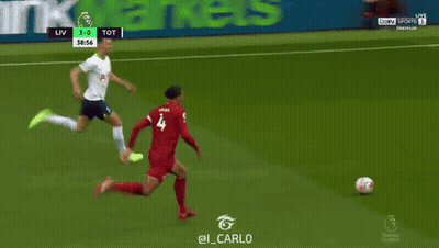 Soccer Player Number 4 Running Toward Ball GIF
