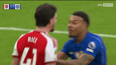 Soccer Player Number 41 Talking To Another Player GIF