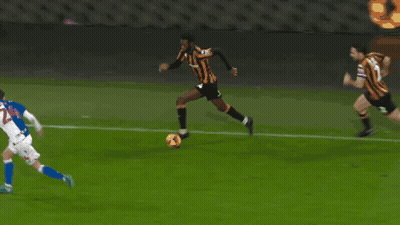 Soccer Player Number 44 Running Towards Ball GIF