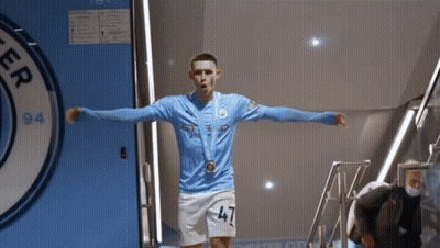 Soccer Player Number 47 By Blue Door GIF