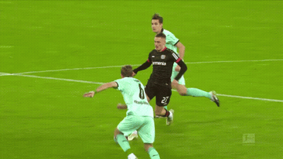 Soccer Player Number 6 Being Tackled GIF