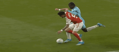 Soccer Player Number 6 Trying To Get Ball GIF