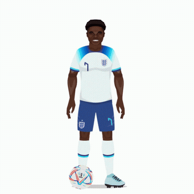 Soccer Player Number 7 GIF
