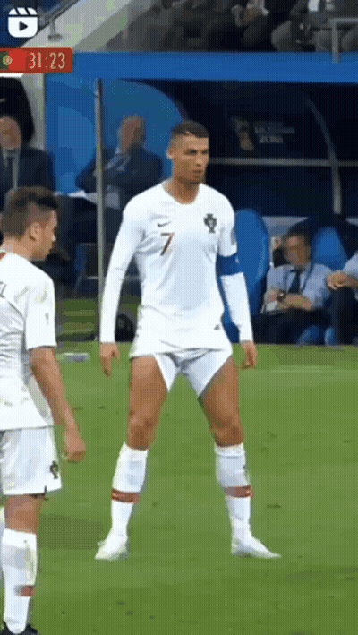 Soccer Player Number 7 GIF