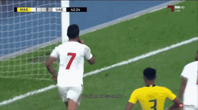 Soccer Player Number 7 GIF