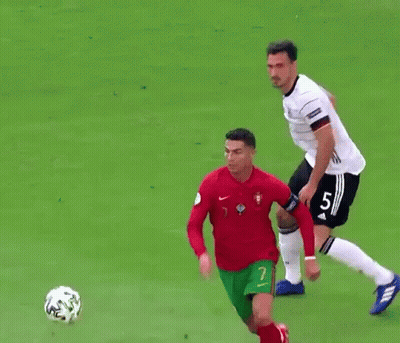 Soccer Player Number 7 Dribbling Ball GIF