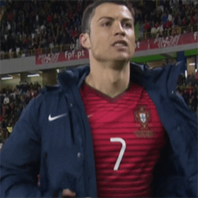 Soccer Player Number 7 Jersey In Front Of Crowd GIF
