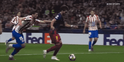 Soccer Player Number 7 Kicking Ball GIF