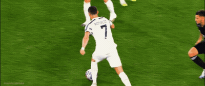 Soccer Player Number 7 Kicking Ball GIF