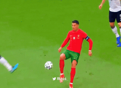 Soccer Player Number 7 Kicking Ball GIF