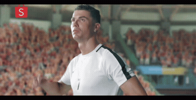 Soccer Player Number 7 Running Before Crowd GIF