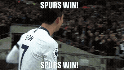 Soccer Player Number 7 Says Spurs Win GIF