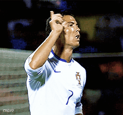 Soccer Player Number 7 Thumbs Up GIF