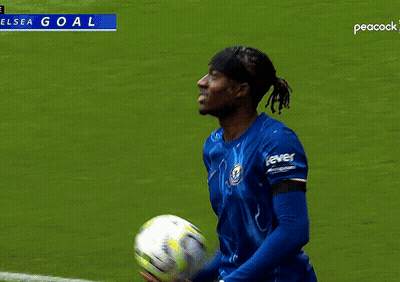 Soccer Player Number 8 Celebrates Chelsea Goal GIF