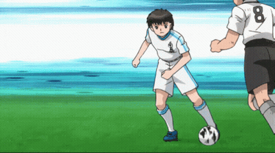 Soccer Player Number 8 Kicking Ball GIF