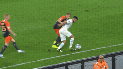 Soccer Player Number 8 Kicking Ball GIF