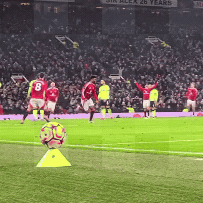 Soccer Player Number 8 Kicking Ball GIF