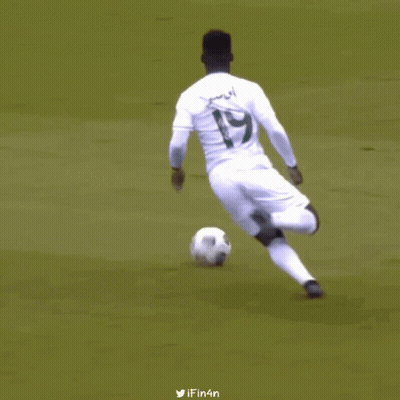 Soccer Player Number 9 Being Tackled GIF