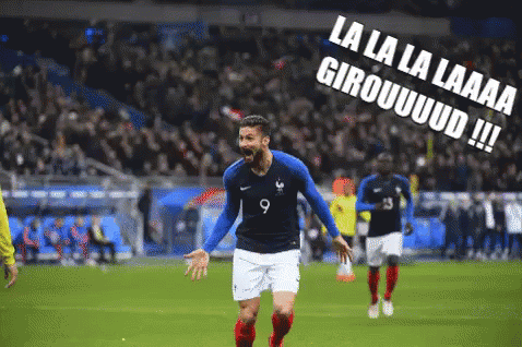 Soccer Player Number 9 Celebrates GIF