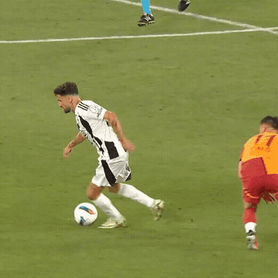 Soccer Player Number 9 Kicking Ball GIF