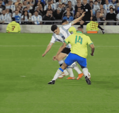 Soccer Player Number 9 Kicking Ball GIF