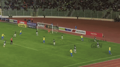 Soccer Player Number 9 Running GIF