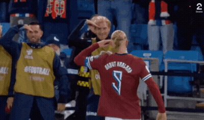 Soccer Player Number 9 GIF
