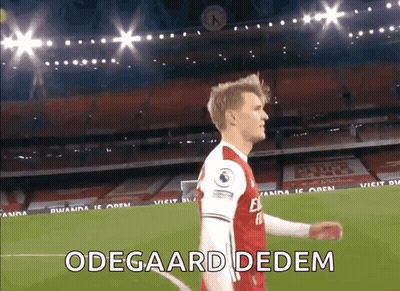 Soccer Player Odegaard Dedem GIF