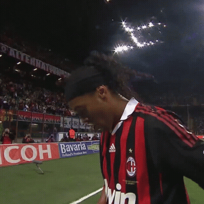 Soccer Player On Field In Front Of Ricoh Sign GIF