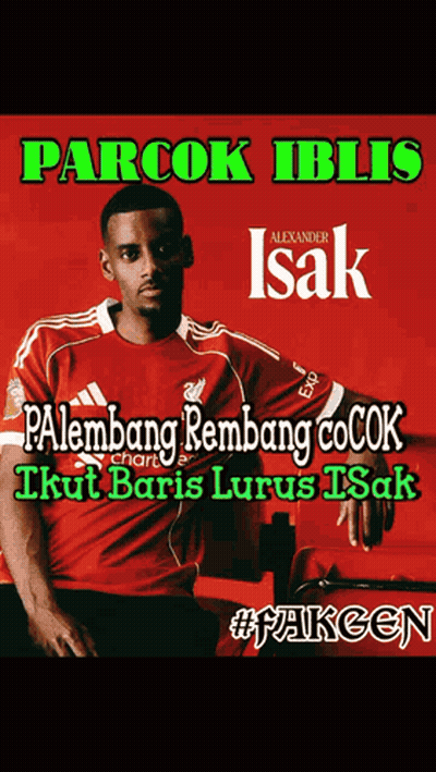 Soccer Player Poster With Name Isak GIF