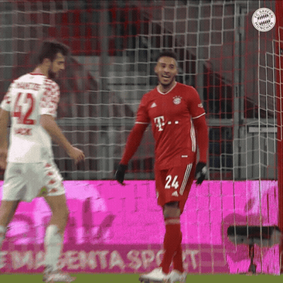 Soccer Player Red Jersey Number 24 Shorts GIF
