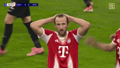 Soccer Player Red White T-Mobile Jersey Holding Head GIF
