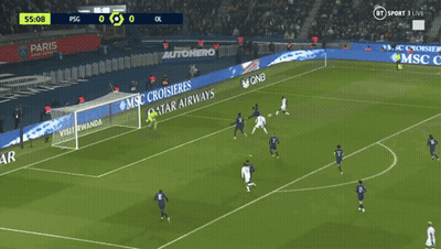 Soccer Player Running In Front Of MSC Cruises Ad GIF