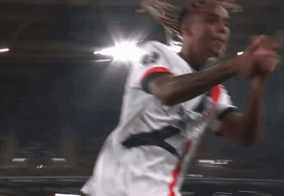 Soccer Player Running In White Qatar Shirt GIF