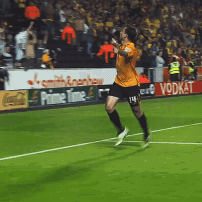 Soccer Player Running In Yellow Shirt GIF